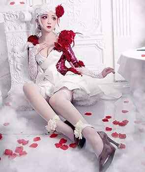 第五人格 スカーレットの新婦 衣装 ウィッグ フルセット Mサイズ 第五人格 調香師 スカーレットの新婦 コスプレ衣装 ウィッグ S